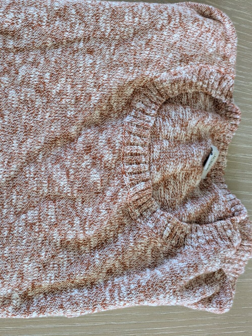 JCrew Factory Crewneck beach sweater rust color size L
